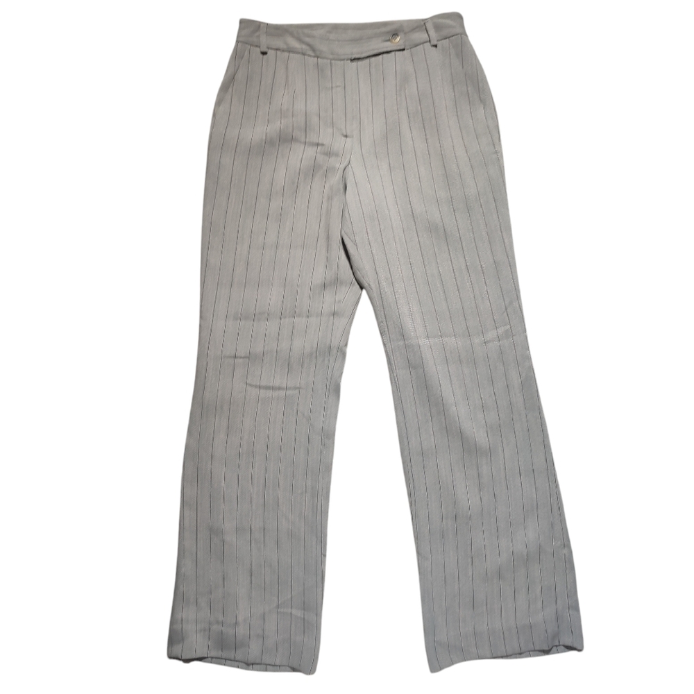 Jones New York Grey Tennis Stripe Pants 6P